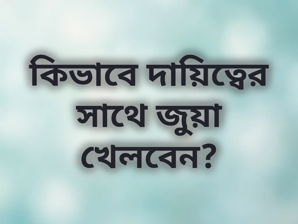দায়িত্বের সাথে জুয়া